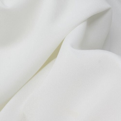 Crepe blanco para vestidos
