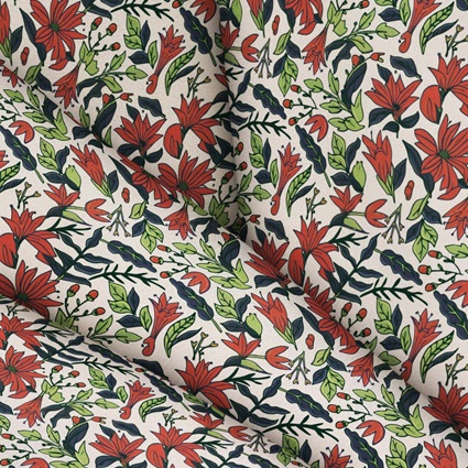 Crepe estampado para vestido