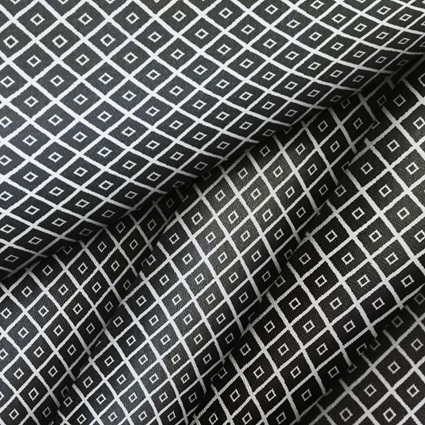 Gasa con estampado de rombos para vestido