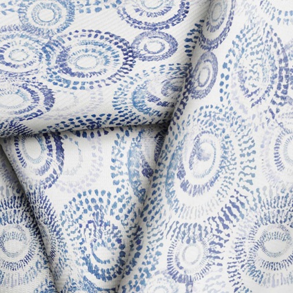 Camisa de viyela con estampado de marcas circulares